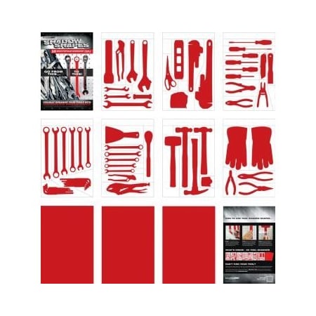 Accuform SHADOW SHAPES TOOL SHADOW LABEL PVR100RD PVR100RD